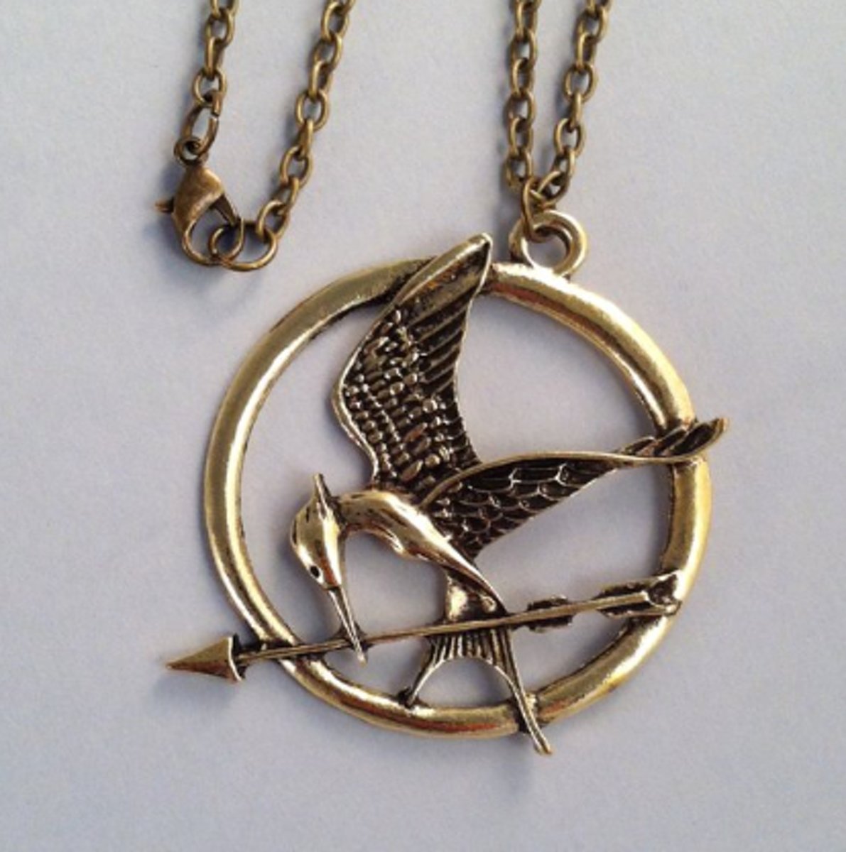 The Hunger Games ketting | Mockingjay | Catching Fire | Halsketting | Jennifer Lawrence | Necklace | Goud |